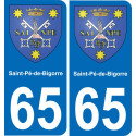 65 Saint-Pé-de-Bigorre-aufkleber plakette ez stadt