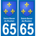 65 Saint-Sever-de-Rustan adesivo piastra di registrazione city