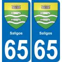 65 Saligos adesivo piastra di registrazione city