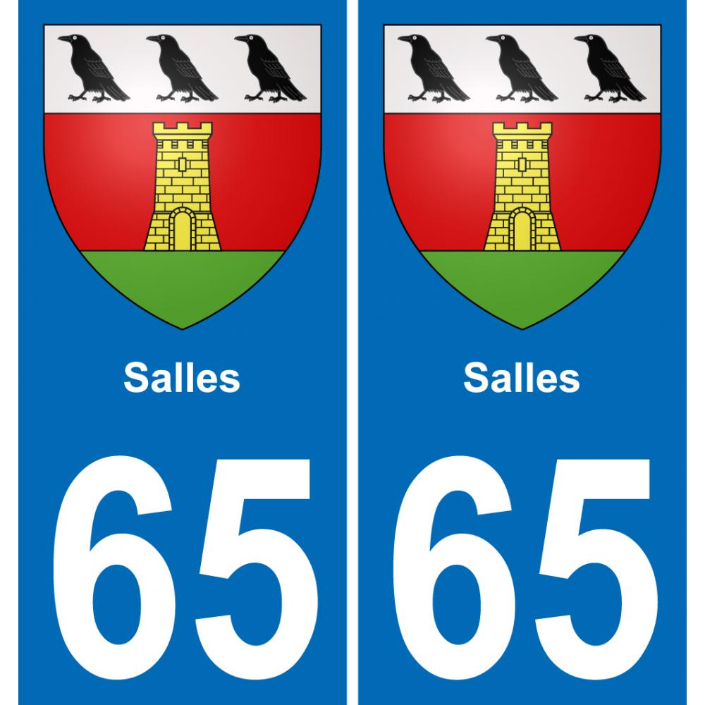 65 Salles adesivo piastra di registrazione city