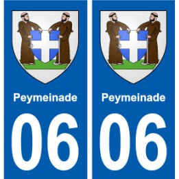 06 Peymeinade ville sticker autocollant plaque