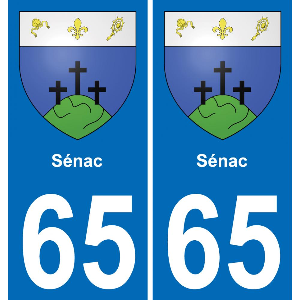 65 Sénac-aufkleber plakette ez stadt