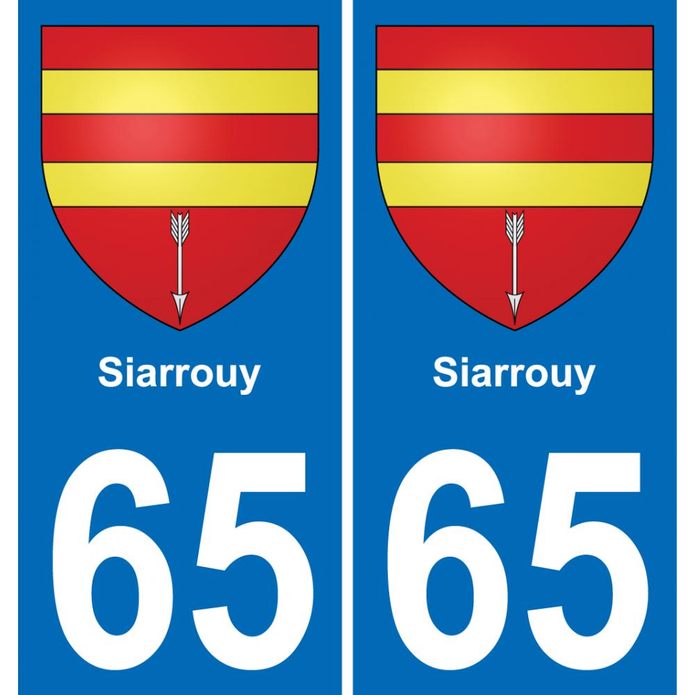 65 Siarrouy-aufkleber plakette ez stadt