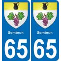 65 Sombrun adesivo piastra di registrazione city