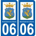 06 Saint-André-de-la-Roche logo ville sticker autocollant plaque