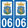 06 Saint-André-de-la-Roche logo ville sticker autocollant plaque