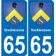 65 Soublecause sticker plate registration city