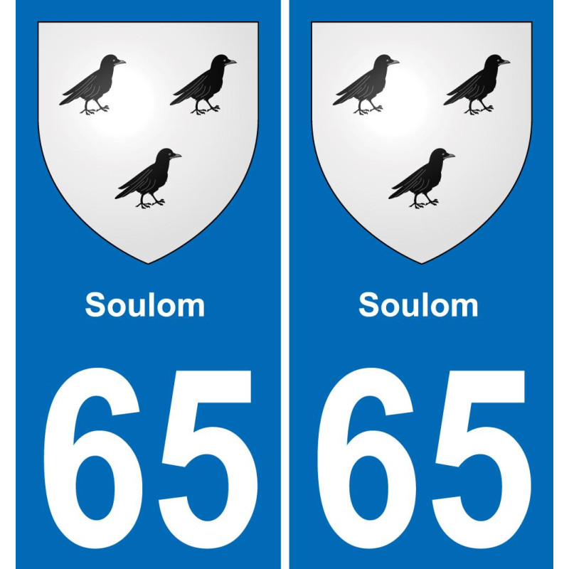 65 Soulom-aufkleber plakette ez stadt