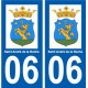 06 Saint-André-de-la-Roche logo ville sticker autocollant plaque