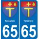 65 Tarasteix adesivo piastra di registrazione city