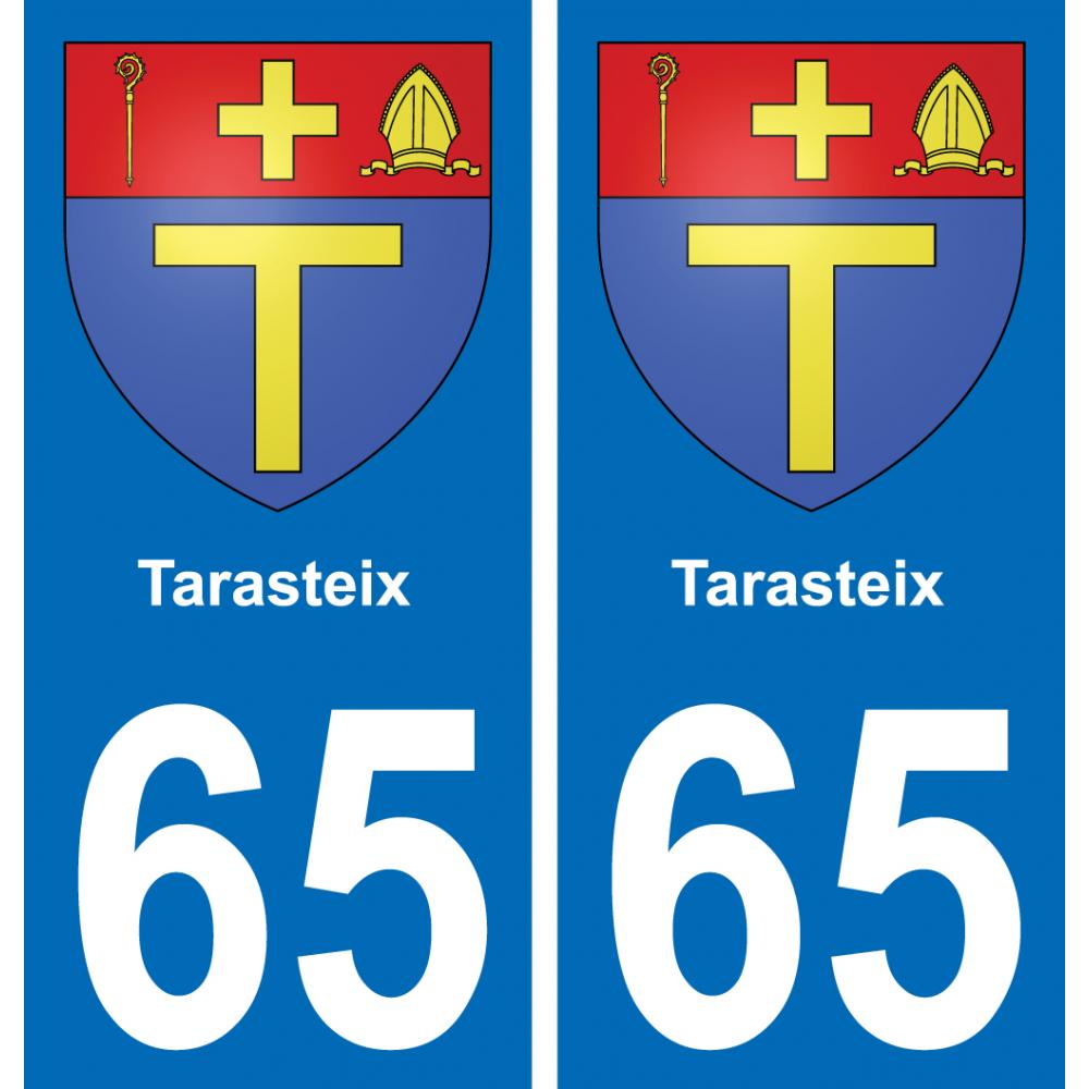 65 Pau autocollant sticker plaque immatriculation auto ville
