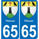 65 Tilhouse placa etiqueta de registro de la ciudad