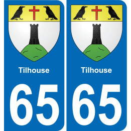 65 Tilhouse placa etiqueta de registro de la ciudad