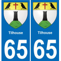 65 Tilhouse placa etiqueta de registro de la ciudad
