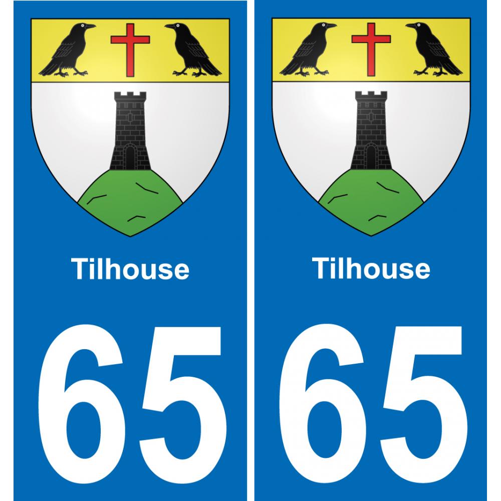 65 Tilhouse sticker plate registration city