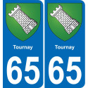 65 Tournay-aufkleber plakette ez stadt