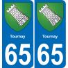 65 Tournay adesivo piastra di registrazione city