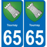 65 Tournay-aufkleber plakette ez stadt