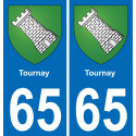 65 Tournay-aufkleber plakette ez stadt