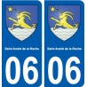 06 Saint-André-de-la-Roche ville sticker autocollant plaque