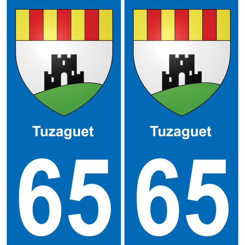65 Tuzaguet-aufkleber plakette ez stadt