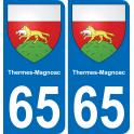 65 Thermes-Magnoac adesivo piastra di registrazione city