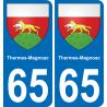 65 Thermes-Magnoac-aufkleber plakette ez stadt