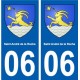 06 Saint-André-de-la-Roche ville sticker autocollant plaque