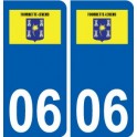 06 Tourrette-Levens logo ville sticker autocollant plaque
