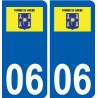 06 Tourrette-Levens logo ville sticker autocollant plaque