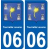 06 Tourrette-Levens ville sticker autocollant plaque