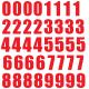 Set 40x Autocollant Sticker Porte Voiture Moto Numero Nombre Chiffre logo 233
