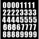 Set 40x Autocollant Sticker Porte Voiture Moto Numero Nombre Chiffre logo 233