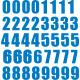 Set 40x Autocollant Sticker Porte Voiture Moto Numero Nombre Chiffre logo 233