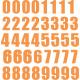 Set 40x Autocollant Sticker Porte Voiture Moto Numero Nombre Chiffre logo 233