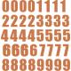 Set 40x Autocollant Sticker Porte Voiture Moto Numero Nombre Chiffre logo 233