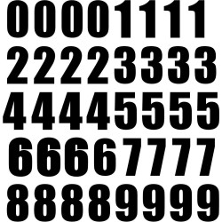Set 40x Autocollant Sticker Porte Voiture Moto Numero Nombre Chiffre logo 233
