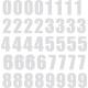 Set 40x Autocollant Sticker Porte Voiture Moto Numero Nombre Chiffre logo 233