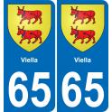 65 Viella sticker plate registration city