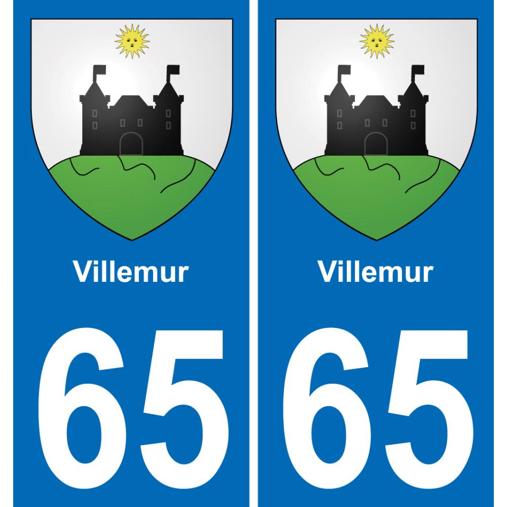 65 Villemur adesivo piastra di registrazione city