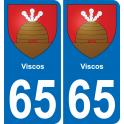 65 Viscos sticker plate registration city
