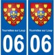 06 Tourrettes-sur-Loup city sticker adesivo piastra