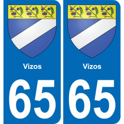 65 Vizos adesivo piastra di registrazione city