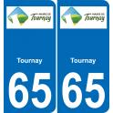 65 Tournay logo adesivo piastra di registrazione city