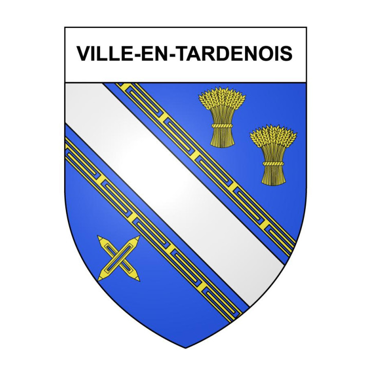 Stickers coat of arms Ville-en-Tardenois adhesive sticker