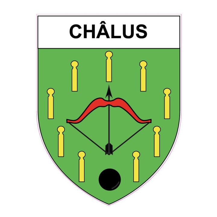 Châlus Sticker wappen, gelsenkirchen, augsburg, klebender aufkleber