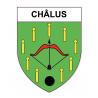 Châlus 87 ville sticker blason écusson autocollant adhésif
