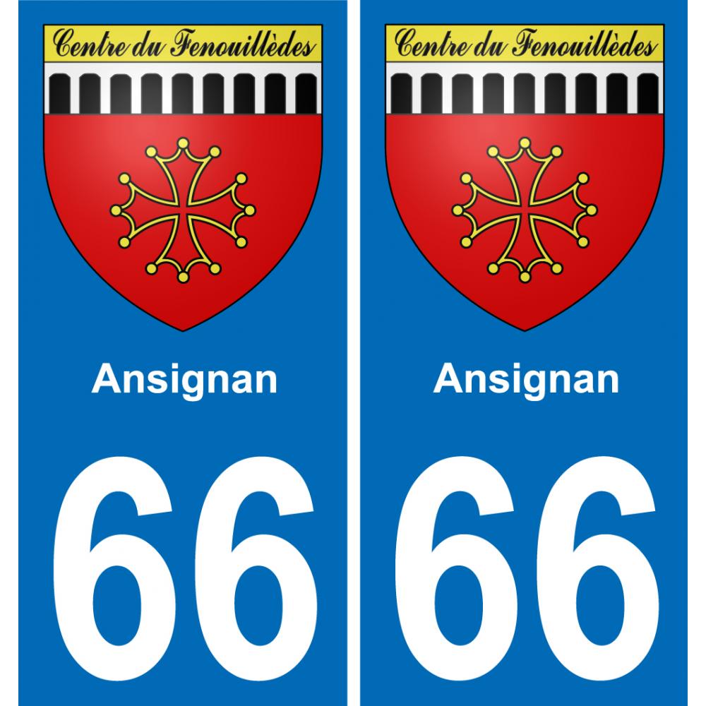 66 Ansignan-aufkleber plakette ez stadt
