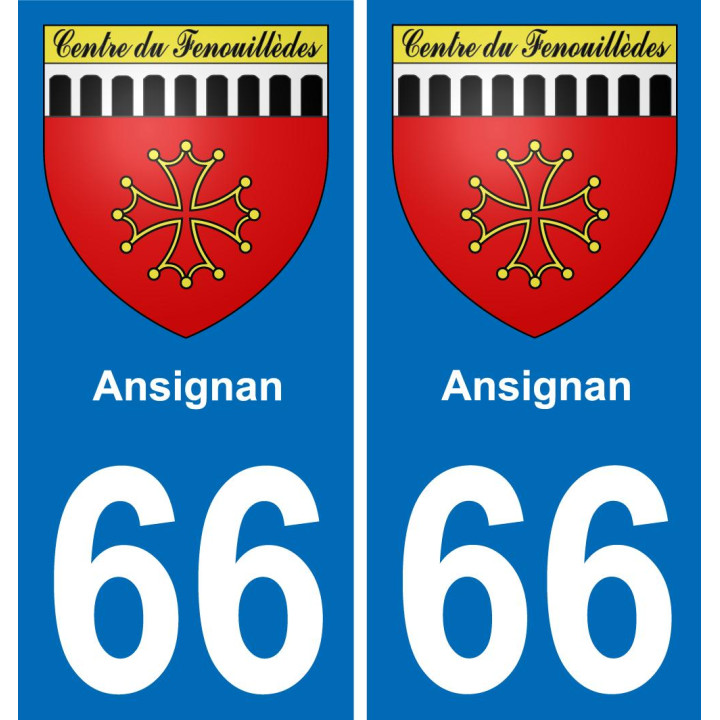 66 Ansignan-aufkleber plakette ez stadt