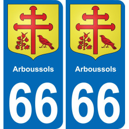 66 Arboussols-aufkleber plakette ez stadt
